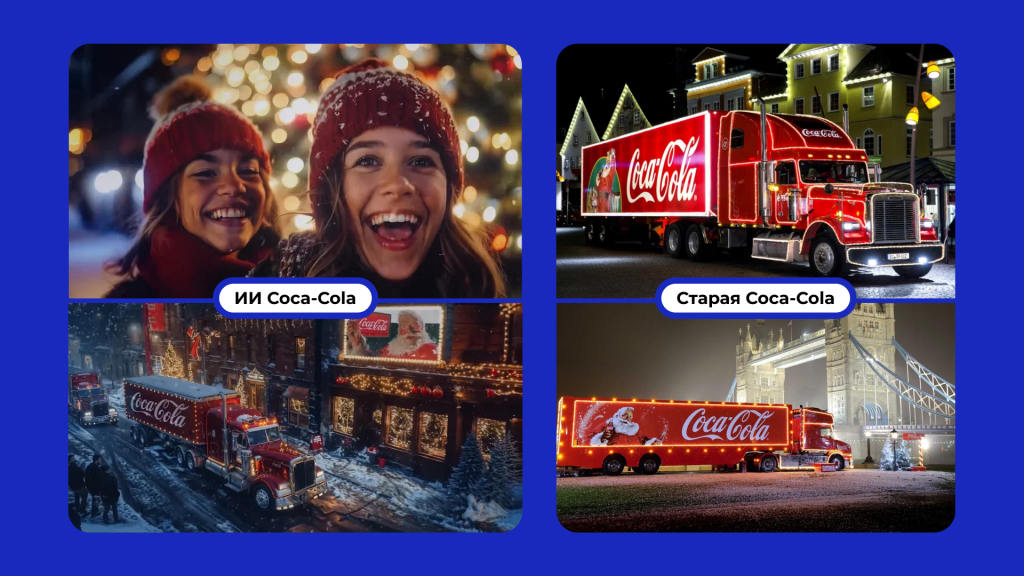 ИИ-сгенерированная и старая добрая реклама Coca-Cola.png