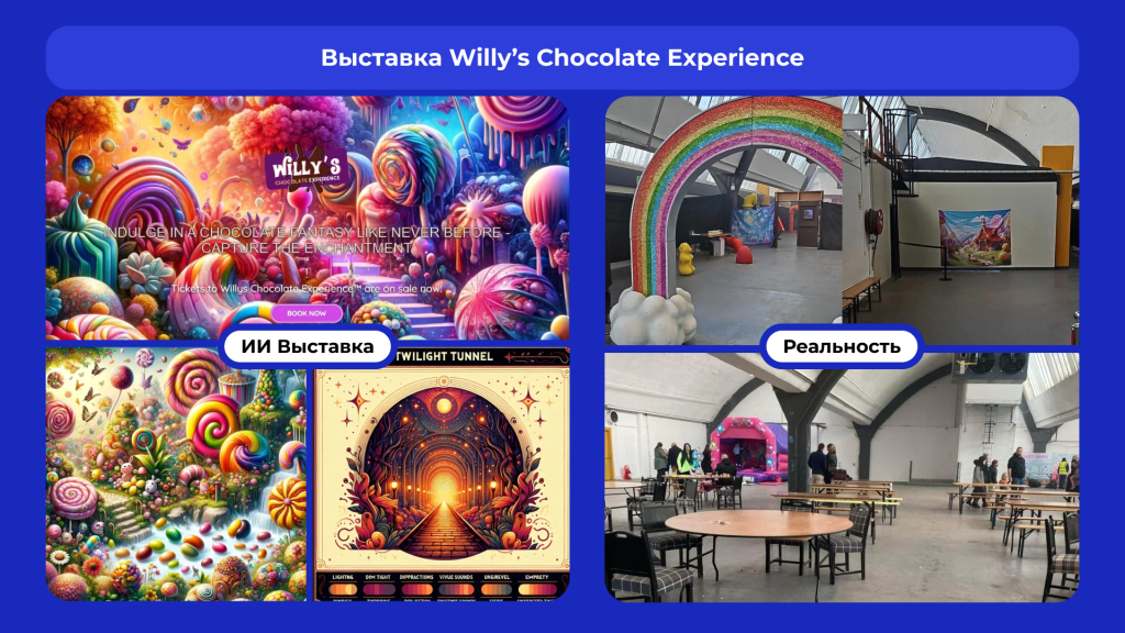 Выставка Willys Chocolate Experience_ ожидание (ИИ-креативы) и реальность.png